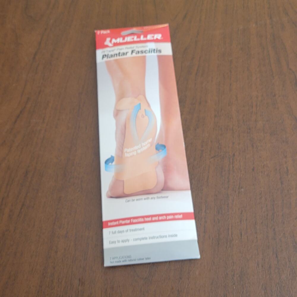 Mueller PFTape Pain Relief System Plantar Fasciitis and Heel Pain 7 Pack NEW